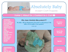 Tablet Screenshot of absolutelybaby.com.au